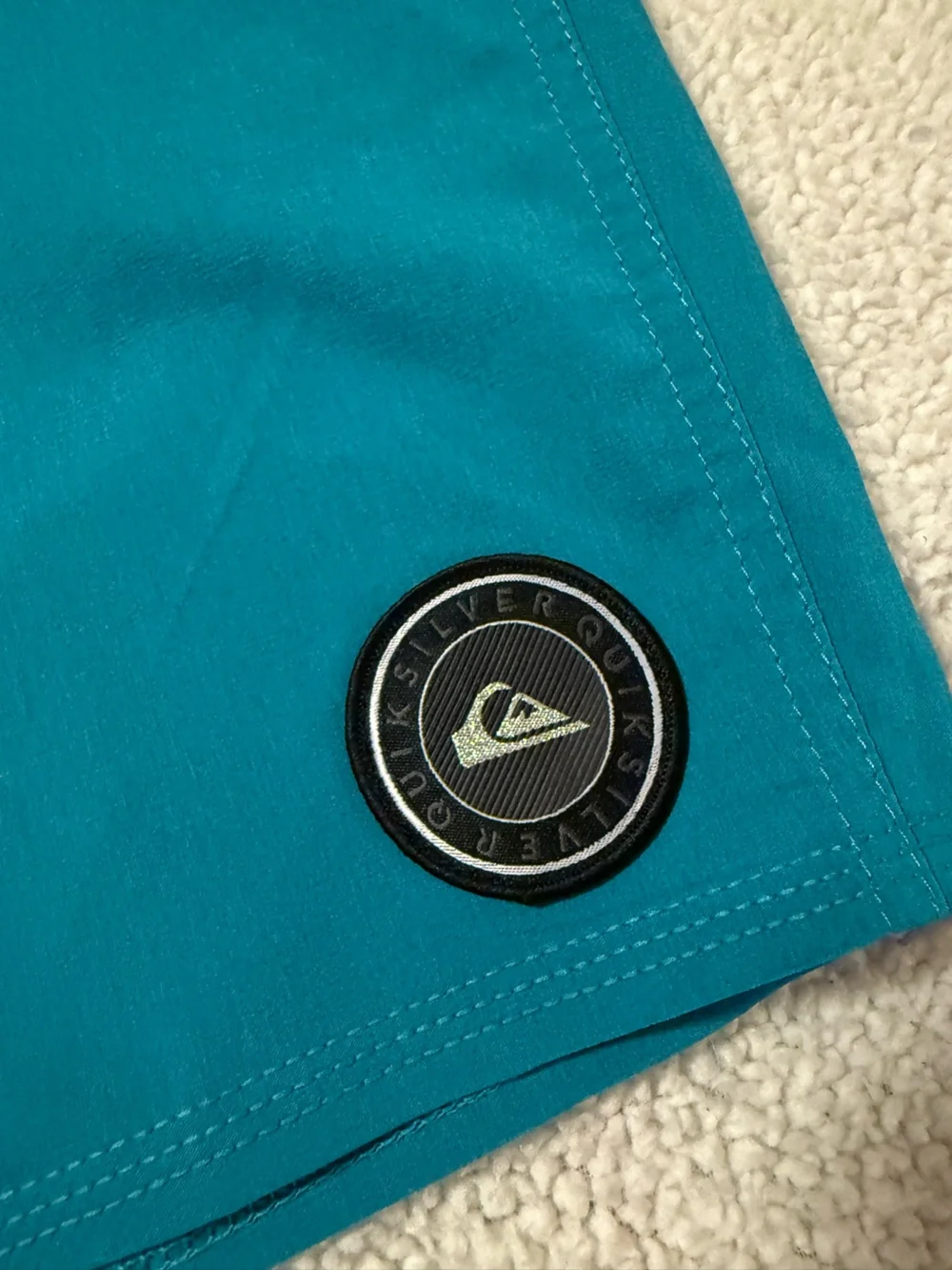 Quiksilver Blue Teal Boardshorts Swim Trunks Beach Shorts Surfsilk Tijuana 19